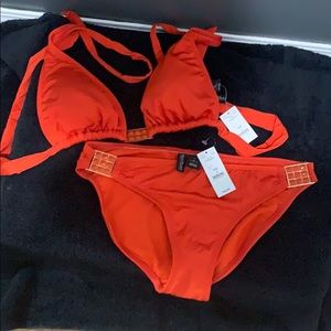 BNWT White House Black Market orange bikini 👙